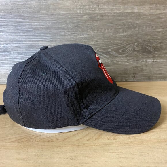 Rolling Stones Hat Cap Strap Back Black Band Tour Music Adjustable - Picture 6 of 9